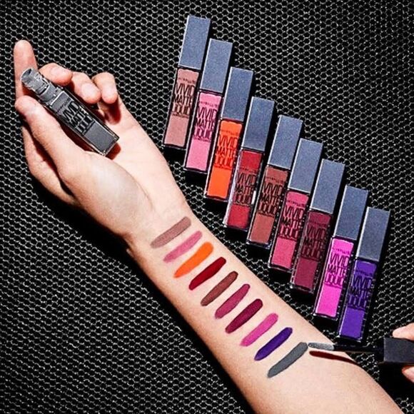 3/$10 Sale Item! Maybelline Vivid Matte Liquid - Orange Shot - Picture 3 of 8